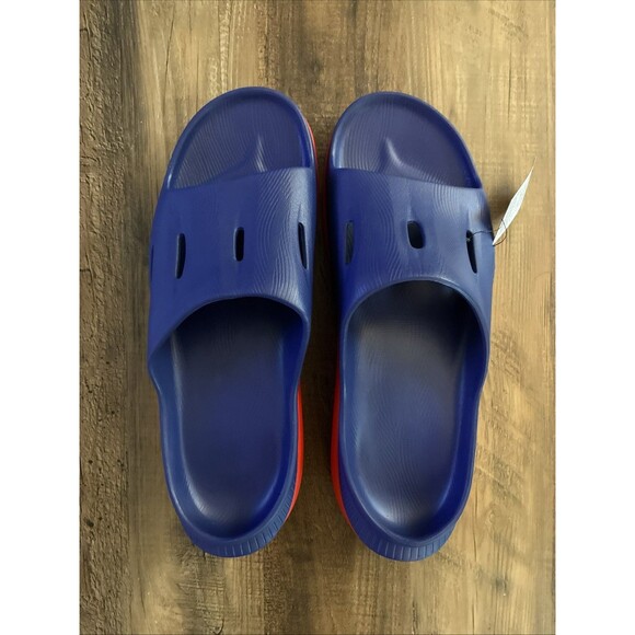 Hoka Ora Recovery Slide 3 Men Size 14 Blue Red Comfort Sandal Slip On New - Picture 5 of 6